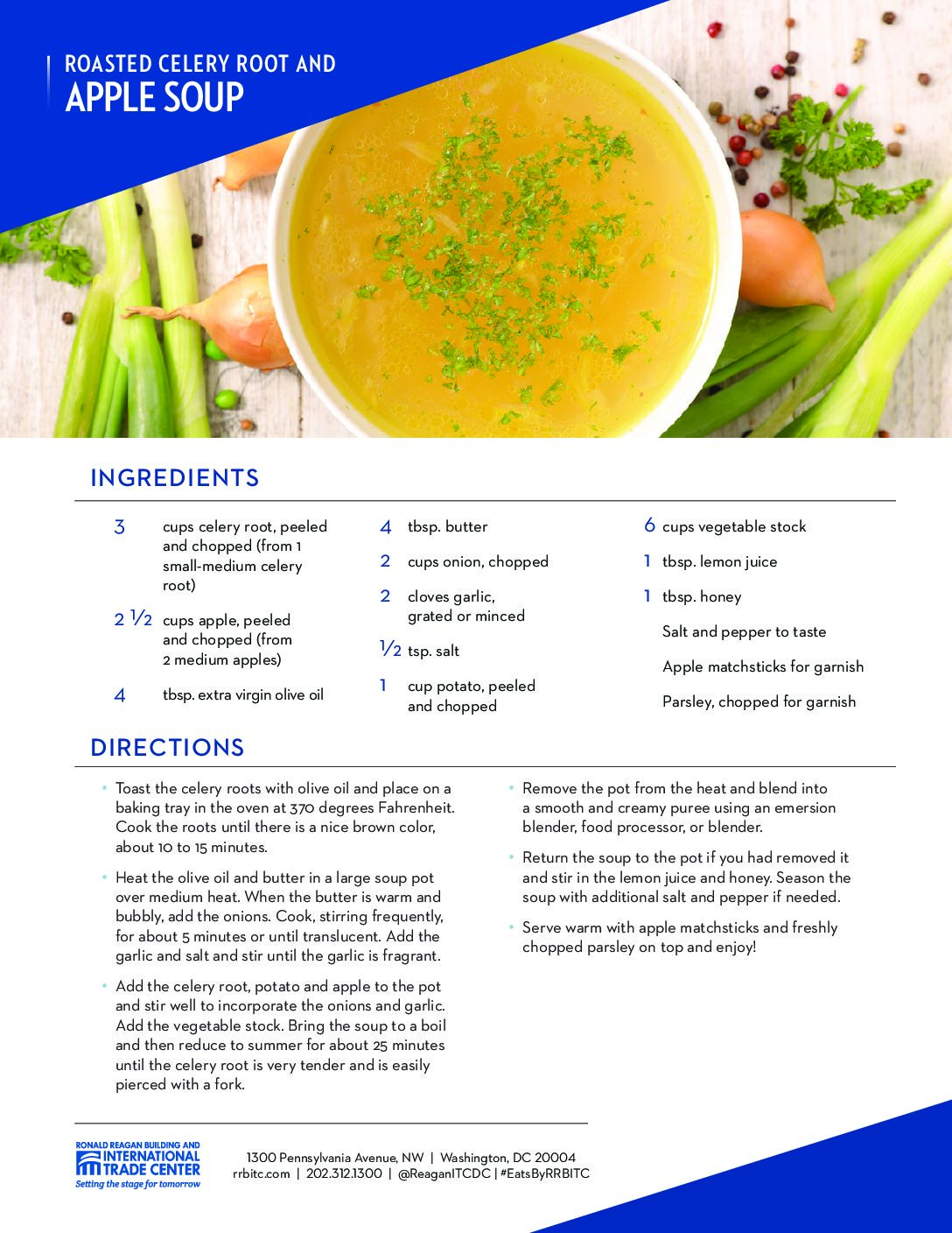 Recipe Card_Celery Root and Apple Soup Ronald Reagan Building and