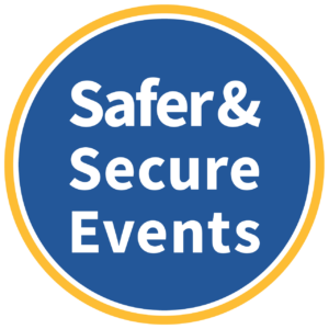 events venue safety badge